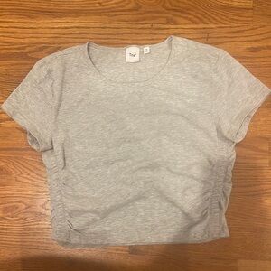 Aritzia (Tna), Cropped T-Shirt, Grey, Medium